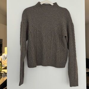 Aritzia mock neck wool sweater